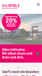 Mobile Screenshot of baustolz.de